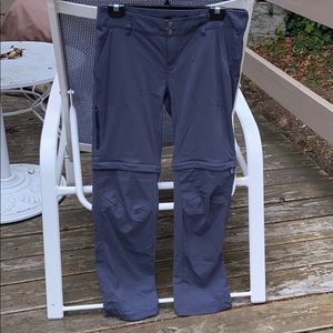 Columbia convertible pants (blue, size 8 short)